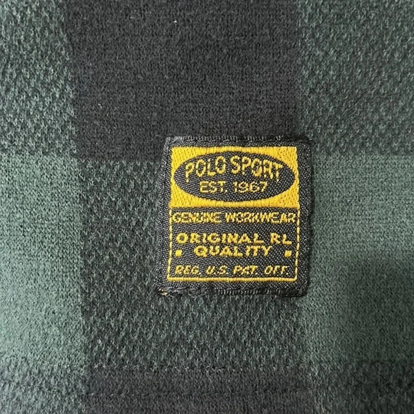 Collared knit Ralph Lauren plaid pullover shirt - Picture 5 of 7